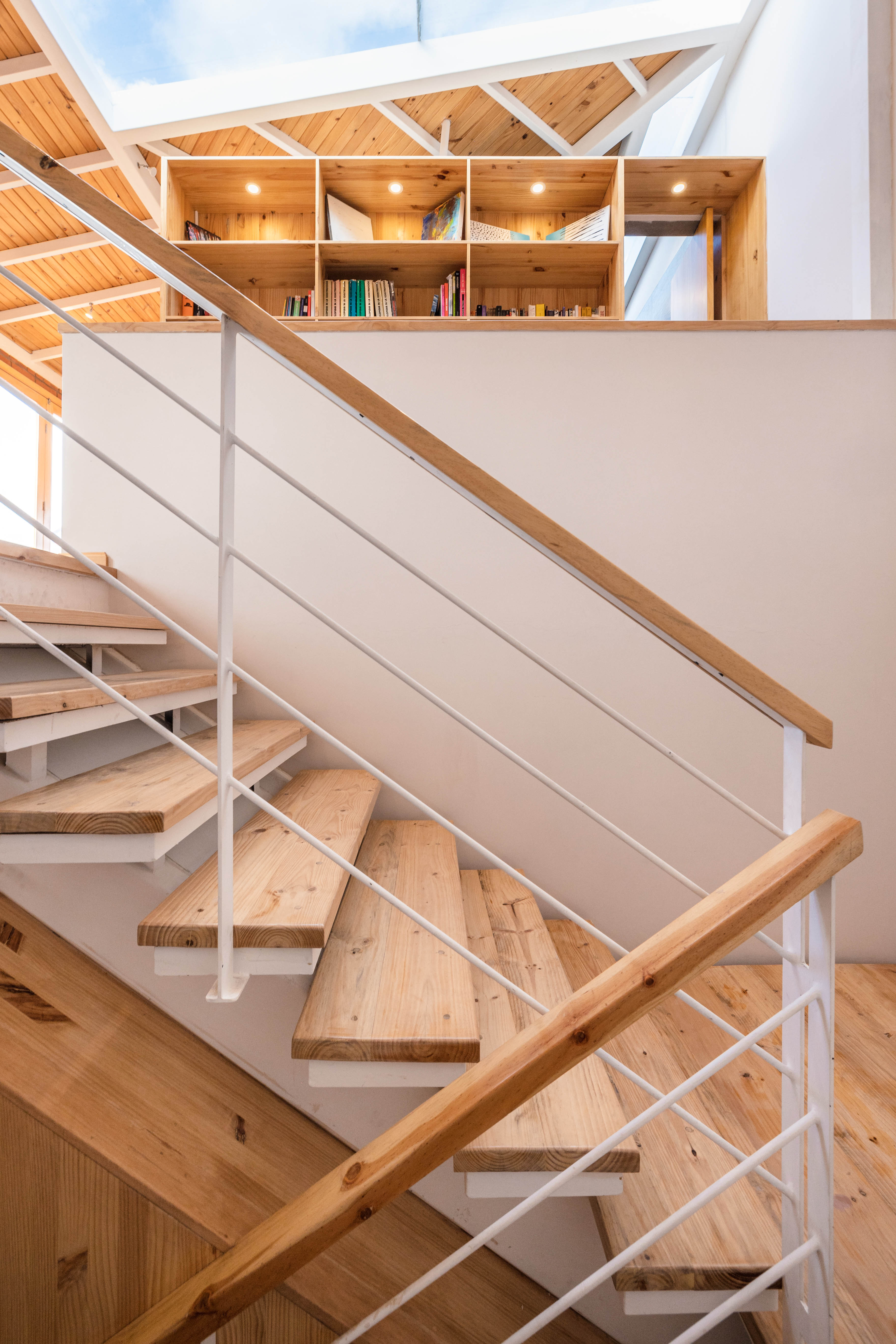 Interior stair and pine joinery detail